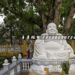 彌勒佛石雕，寺廟笑面佛石雕