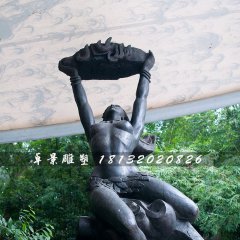 女媧補(bǔ)天銅雕，廣場景觀銅雕