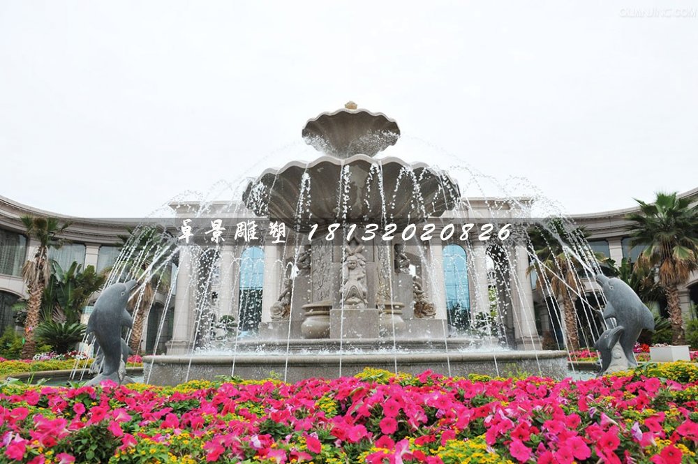 噴泉石雕，公園歐式噴泉石雕