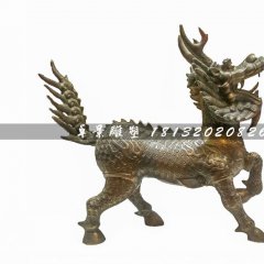 麒麟銅雕，廣場神獸銅雕