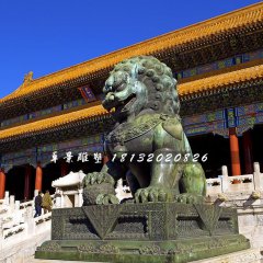 青銅獅雕塑，北京獅雕塑