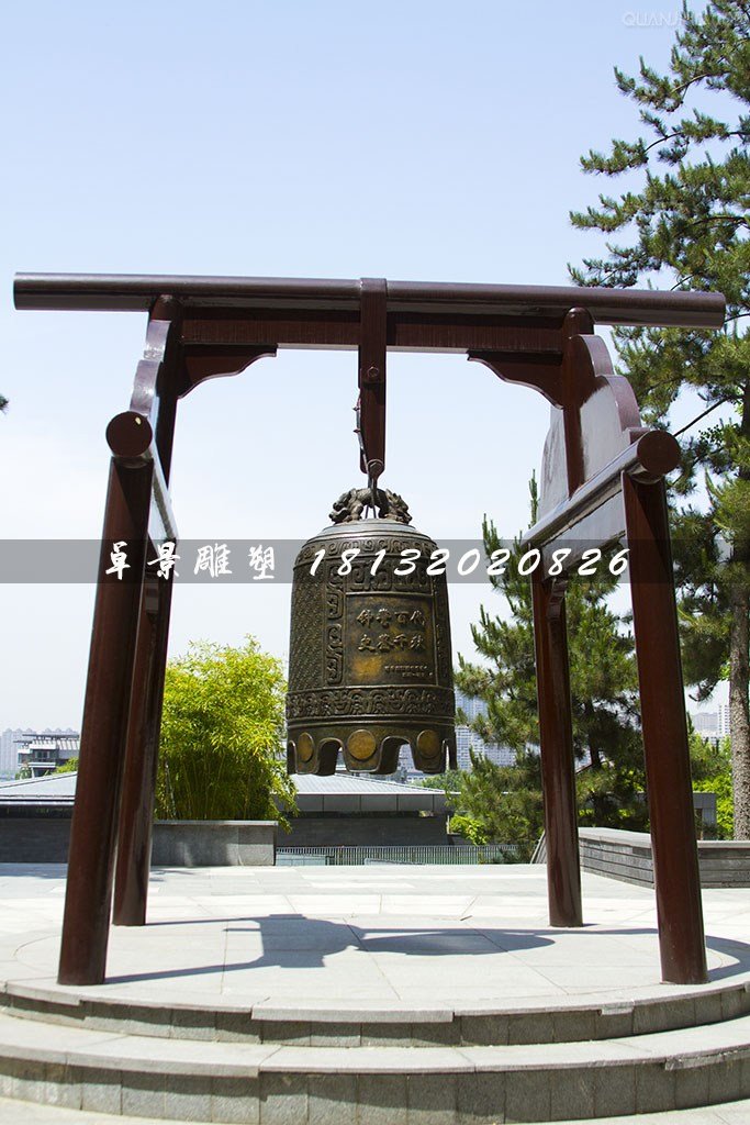 銅鐘，黃銅鐘，廣場銅鐘雕塑