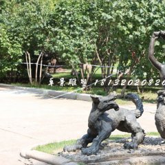童年銅雕，公園小孩銅雕