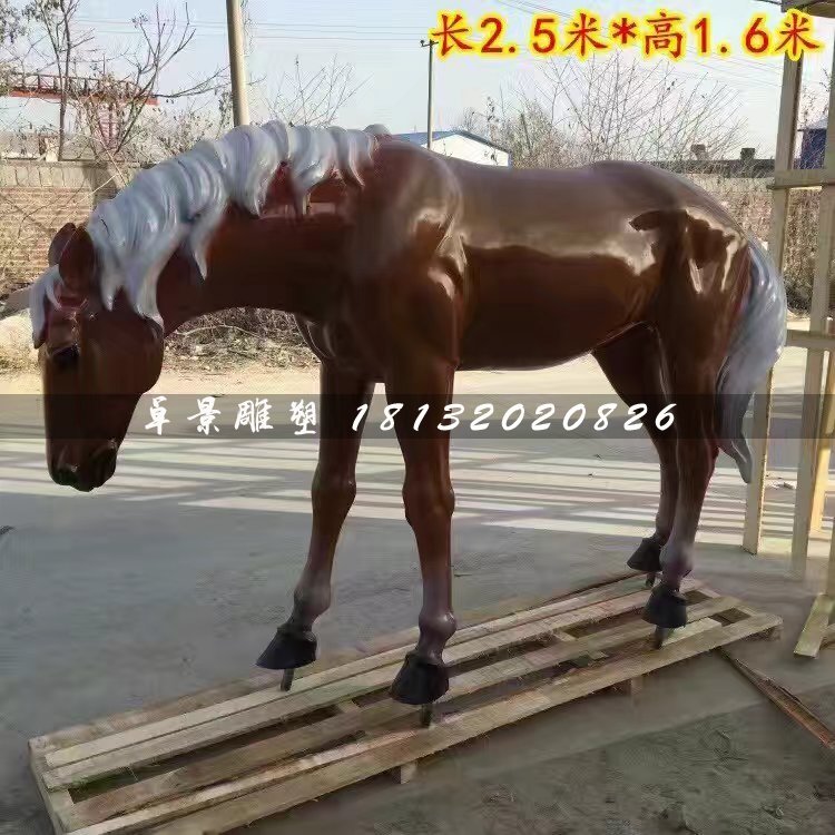 玻璃鋼馬雕塑，動(dòng)物雕塑 (2)