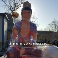 彩繪普賢菩薩雕塑，玻璃鋼佛像雕塑