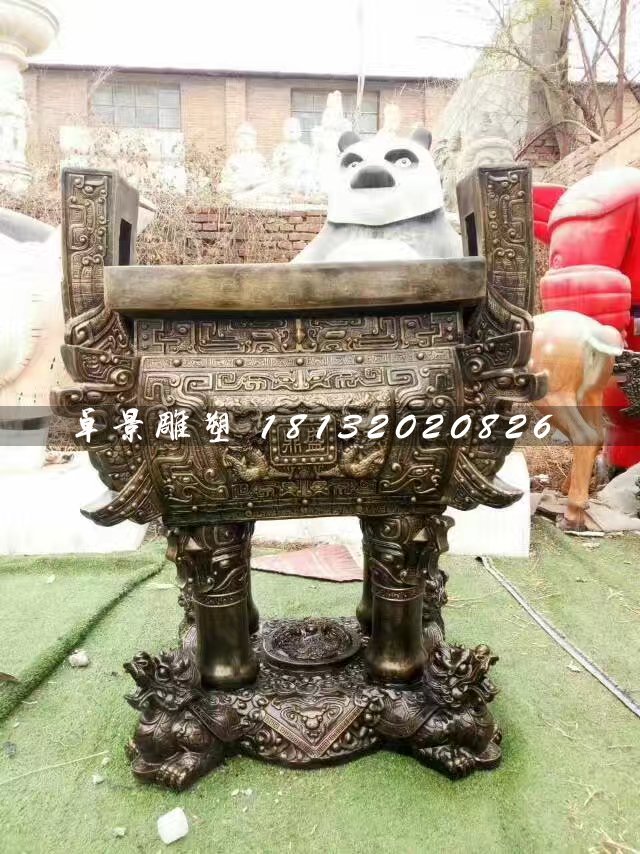 鼎盛鼎銅雕，廣場(chǎng)銅鼎