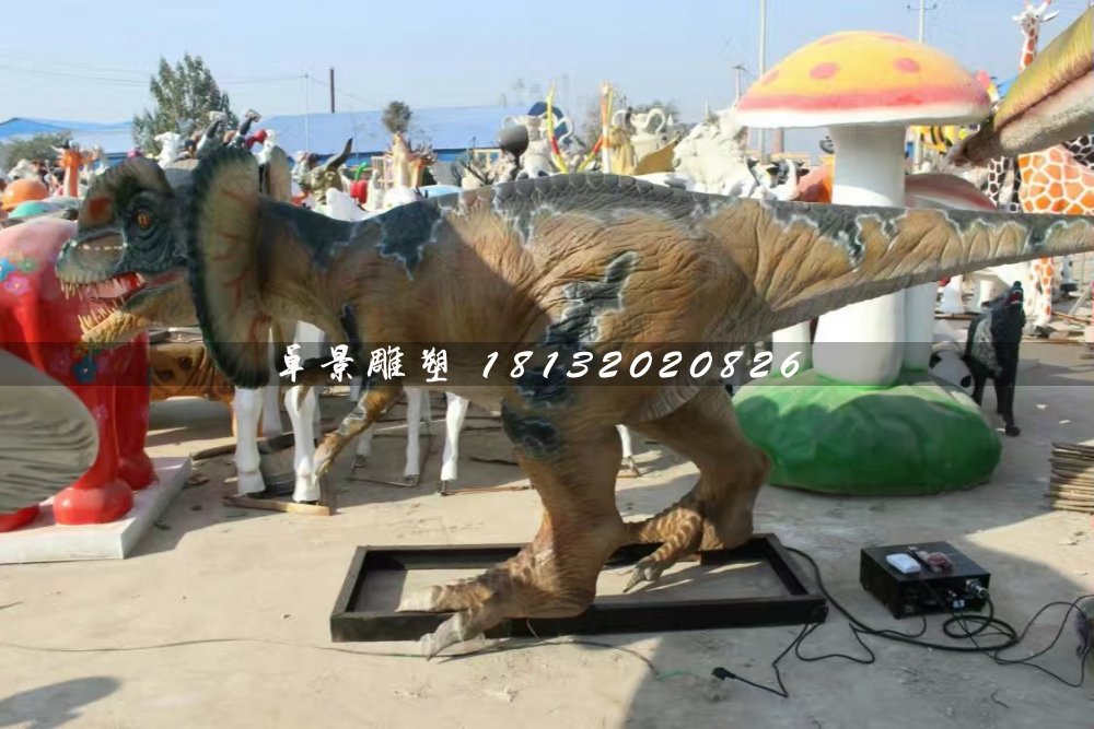 恐龍雕塑，玻璃鋼仿真動物雕塑 (1)
