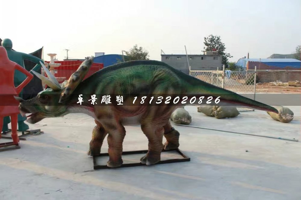 恐龍雕塑，玻璃鋼仿真動物雕塑 (4)