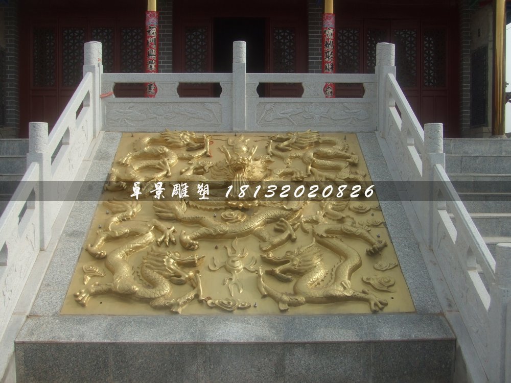 龍浮雕，廣場(chǎng)銅浮雕