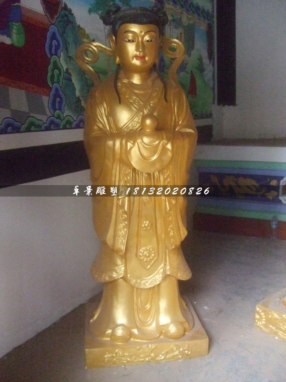 龍女銅雕，寺廟神仙銅雕