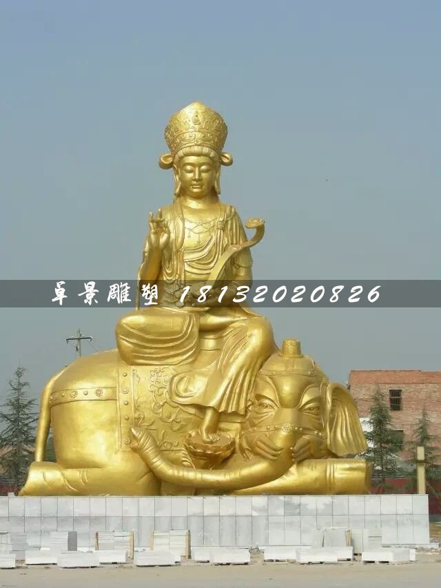 普賢菩薩雕塑,大型佛像銅雕