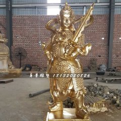 韋陀菩薩銅雕，寺廟銅佛像