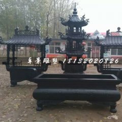 香爐銅雕，寺廟銅香爐
