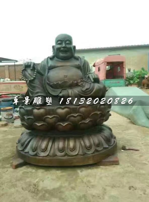 笑面佛銅雕,寺廟銅雕佛像