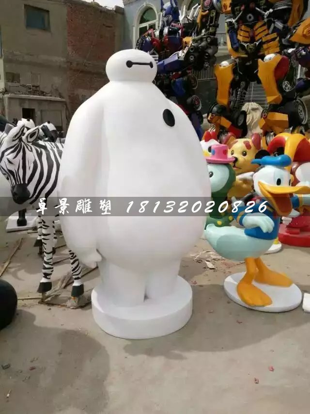 玻璃鋼大白雕塑，卡通雕塑 (1)