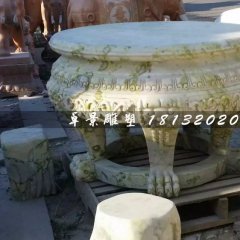 大理石圓桌，公園圓桌雕塑