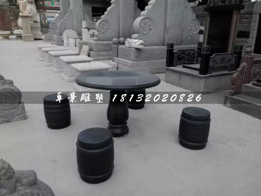 大理石桌椅,圓桌圓凳