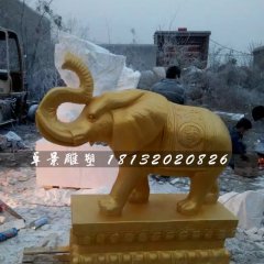 大象銅雕，吉祥大象銅雕