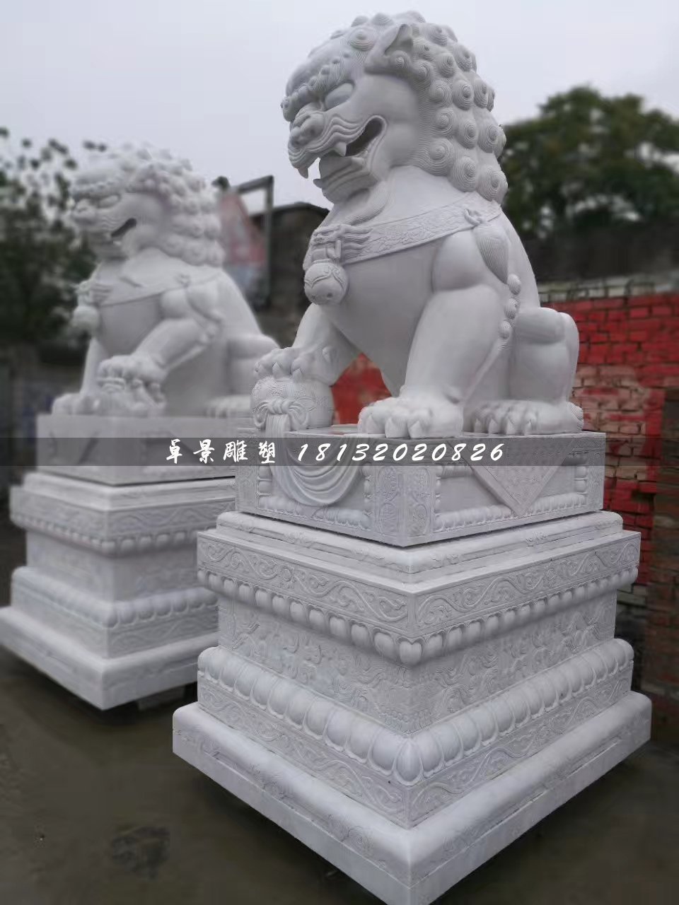 大型獅子石雕，北京獅石雕 (1)