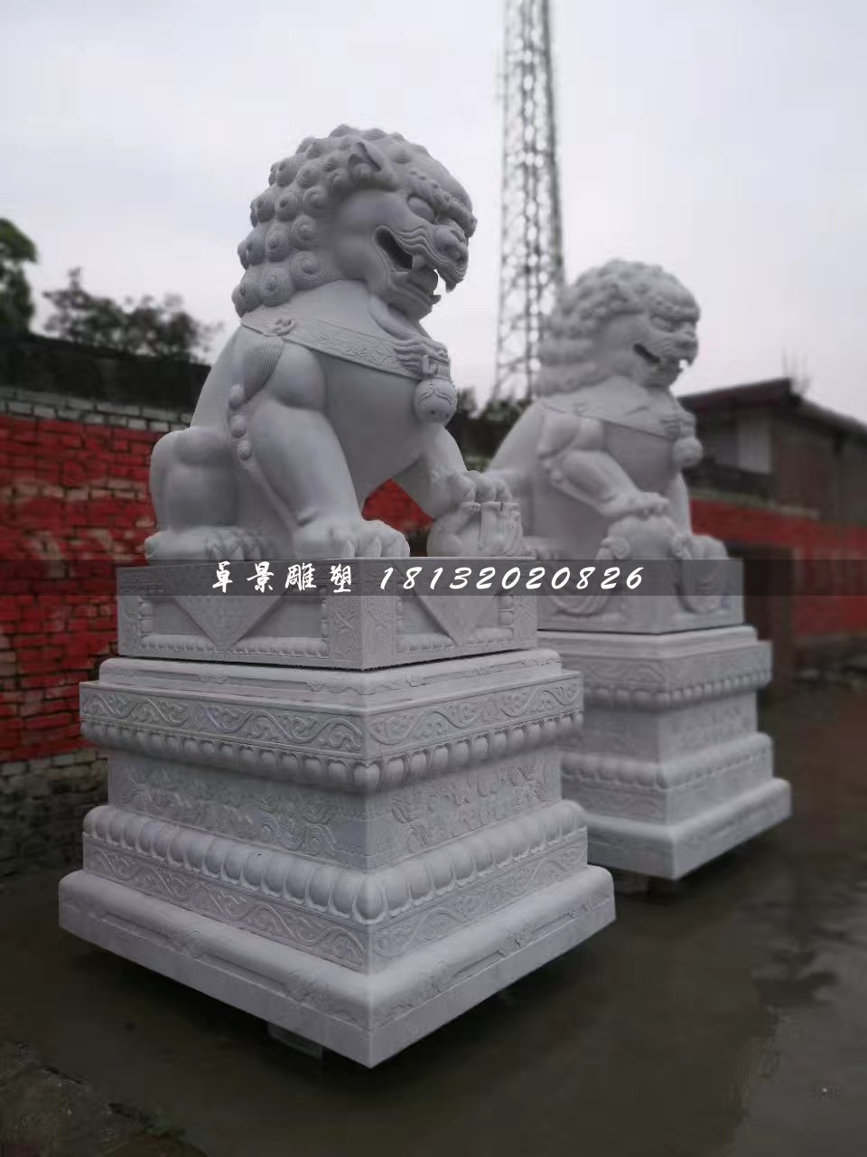 大型獅子石雕，北京獅石雕 (2)