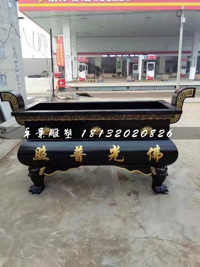 鐵香爐,寺廟方形香爐