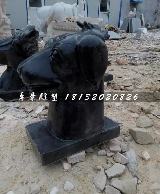 十二生肖獸首石雕，公園動(dòng)物石雕 (4)
