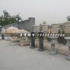 石燈雕塑，仿古石燈雕塑