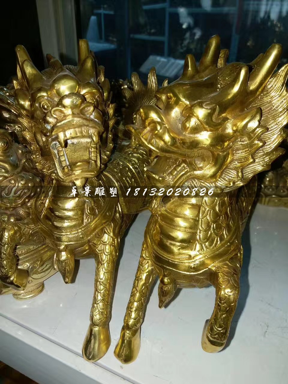 銅麒麟，鑄銅麒麟雕塑