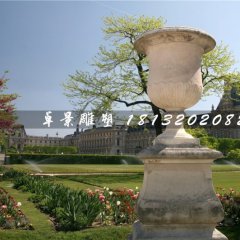 花缽石雕，大理石花盆