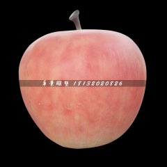 玻璃鋼蘋果雕塑，仿真水果雕塑