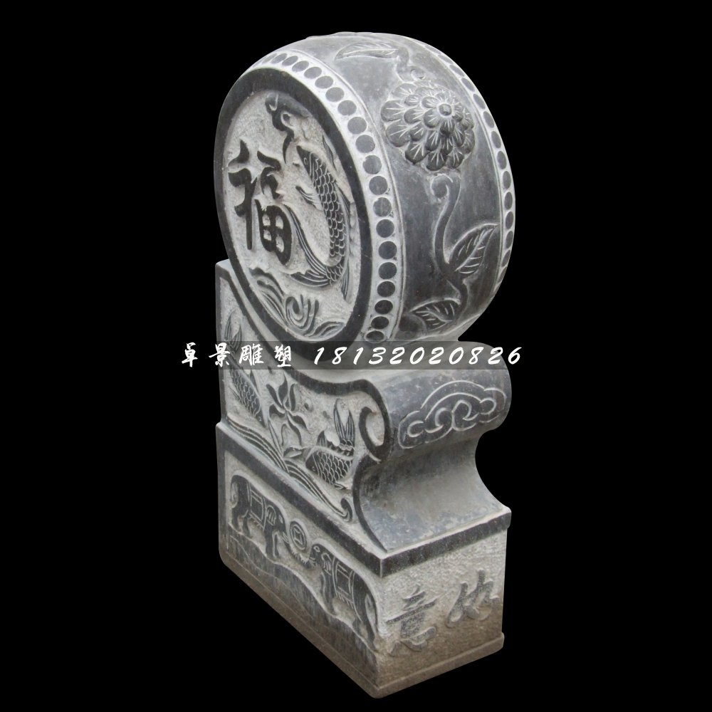 仿古石門(mén)墩，青石門(mén)墩 (2)