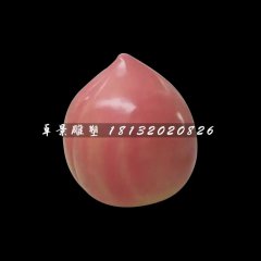 水蜜桃雕塑，玻璃鋼仿真水果雕塑