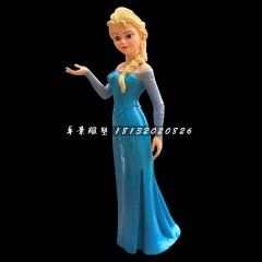 冰雪女王雕塑，玻璃鋼卡通人物雕塑