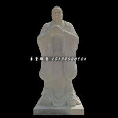 廣場名人石雕，校園孔子雕塑