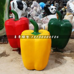 彩椒雕塑，玻璃鋼仿真蔬菜