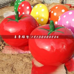 仿真番茄雕塑，玻璃鋼蔬菜