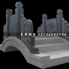 喜鵲登梅石浮雕橋，青石拱橋