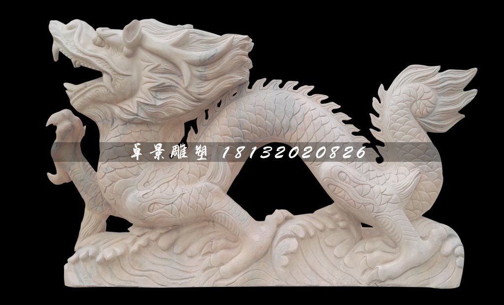 十二生肖石雕，晚霞紅動物石雕