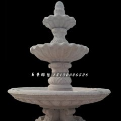 歐式噴泉雕塑，砂巖噴泉