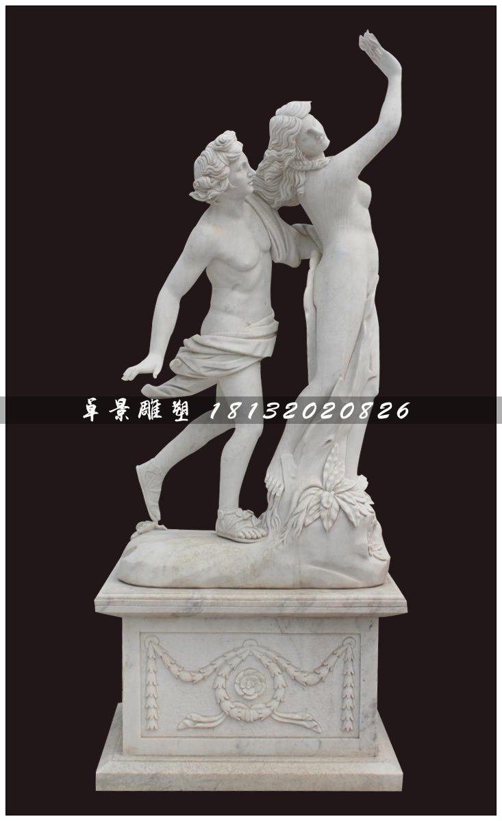 西洋人物石雕，漢白玉人物雕塑 