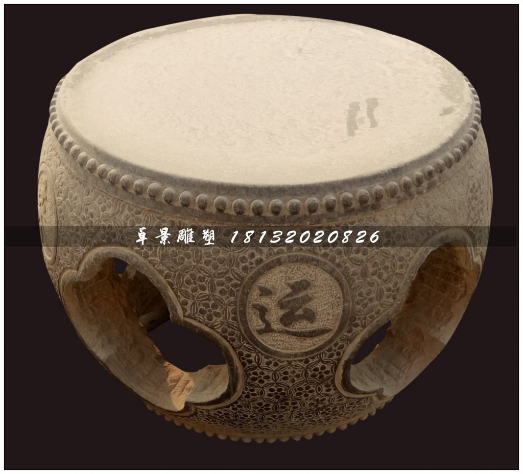 石雕桌椅，仿古青石桌椅 (2)