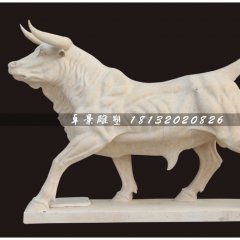 石雕牛，大理石牛雕塑