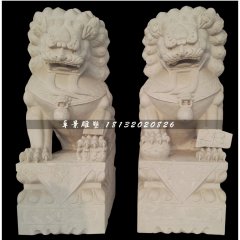 大理石獅子，北京獅石雕