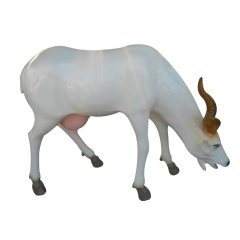 玻璃鋼山羊雕塑，仿真動物雕塑