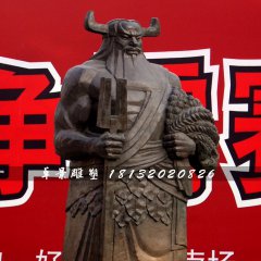 神農(nóng)銅雕，古代神話人物銅雕