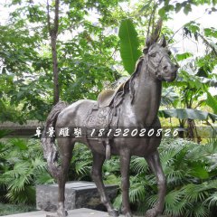 坐騎銅雕，公園銅馬雕塑