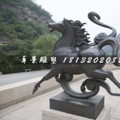銅馬雕塑，公園動物銅雕