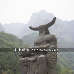 神農(nóng)雕塑，神話人物銅雕
