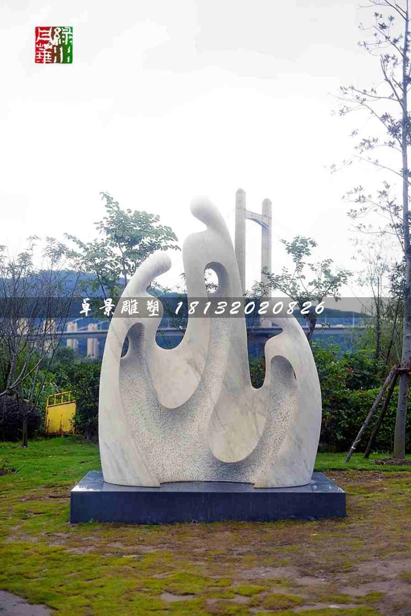 抽象人物石雕，公園景觀石雕