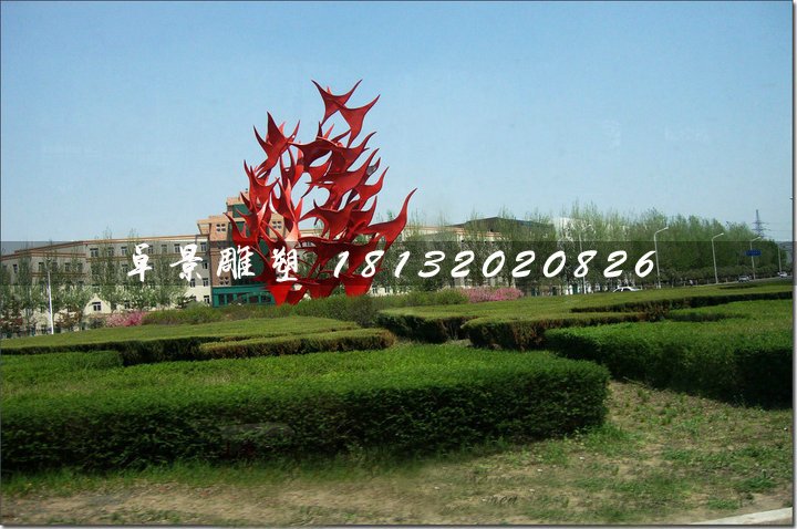 不銹鋼飛翔雕塑，抽象大雁雕塑